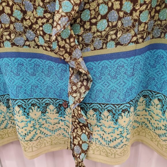 Vintage Emma James  YZZA Ruffled V Neckline Blouse - Picture 8 of 11